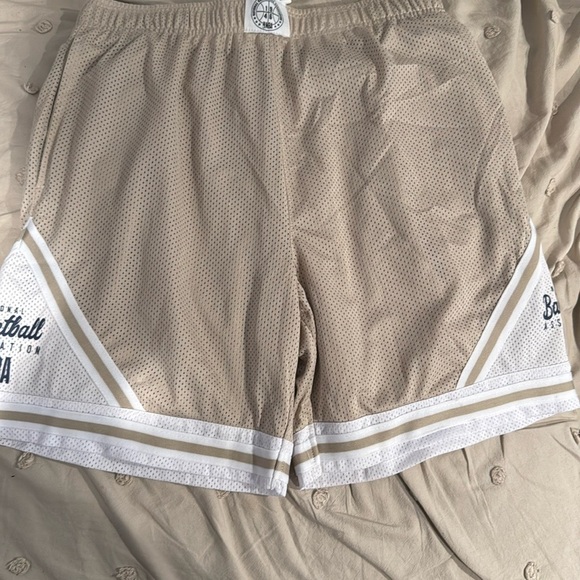 NBA Other - NBA Cream White Athletic Shorts